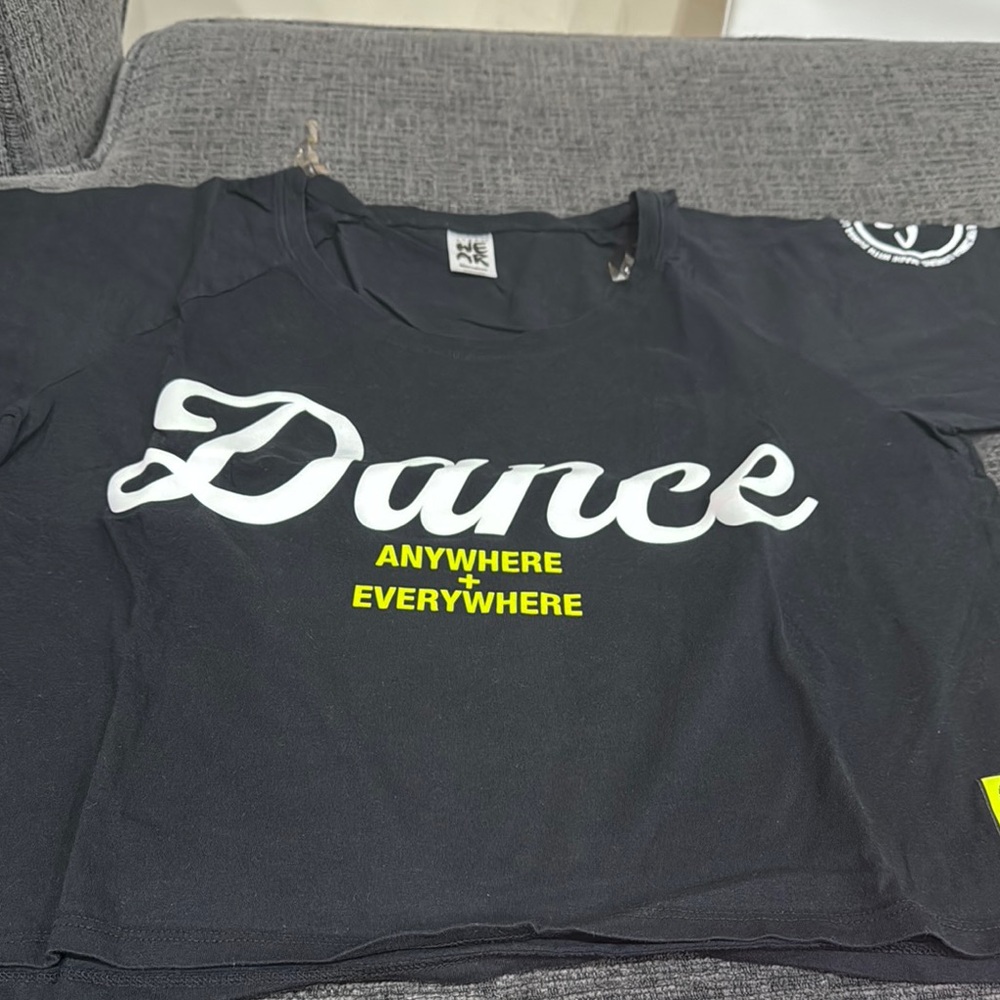 Zumba Fitness Black and Yellow Dance Tee
